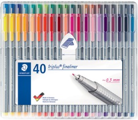 Staedtler-Triplus-334-Fineliners-Assorted-40-Pack on sale