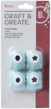 Born-Craft-Hole-Punchers-4-Pack-Mint on sale