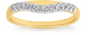18ct-Gold-Diamond-Curved-Band on sale