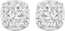 9ct-White-Gold-Diamond-Four-Claw-Stud-Earrings on sale
