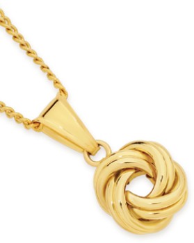 9ct-Gold-Knot-Pendant on sale
