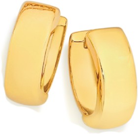 9ct-Gold-10mm-Huggie-Earrings on sale