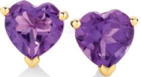 9ct-Gold-Amethyst-Studs on sale