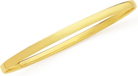 9ct-Gold-65mm-Solid-Round-Comfort-Bangle on sale