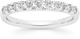 9ct-White-Gold-Diamond-Claw-Set-Band on sale