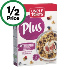 Uncle Tobys Plus Cereal 410-435g