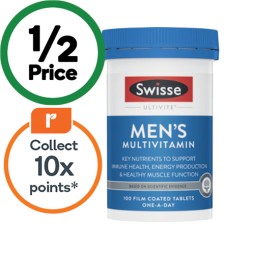 Swisse Men's Ultivite Tablets Pk 100~