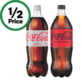 Coca Cola, Zero Sugar or Diet Soft Drink Varieties 1.25 Litre