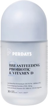 Perdays-Breastfeeding-Probiotic-Vitamin-D-30-Capsules on sale