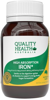 Quality-Health-High-Absorption-Iron-30-Tablets on sale