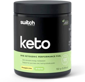 Switch-Nutirtion-Ketogenic-Performance-Fuel-Pineapple-Lime-150g on sale