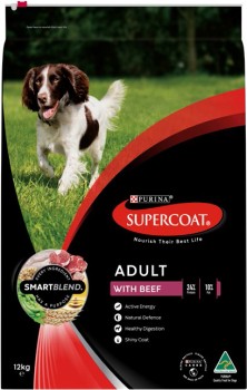 Supercoat-Dry-Dog-Food-Beef-12kg on sale