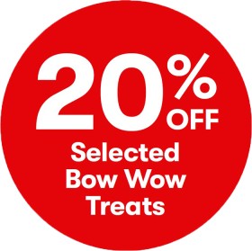 20-off-Selected-Bow-Wow-Treats on sale
