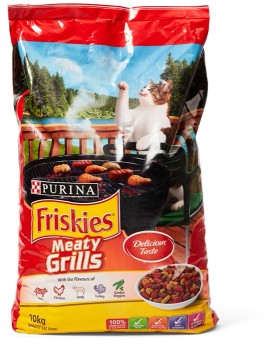 Friskies-Dry-Cat-Food-Meaty-Grills-10kg on sale
