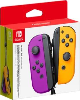 Nintendo-Switch-Joy-Con-Pair-Purple-and-Orange on sale