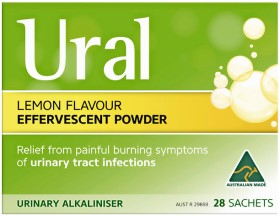 Ural-Lemon-Flavour-Effervescent-Powder-28-Sachets on sale