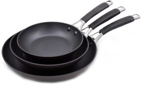 The-Cooks-Collective-Essentials-Hard-Anodised-Triple-Frypan-Pack-20-24-and-30cm on sale