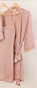 Chloe-Lola-Satin-Lace-Robe on sale