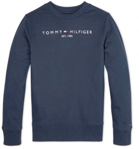 Tommy-Hilfiger-Essential-Sweat-Top-Navy on sale