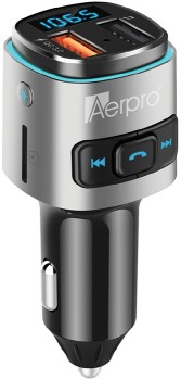 Aerpro-in-Car-Bluetooth-Hands-Free-FM-Transmitter-Kit-with-USB-Fast-Charge on sale