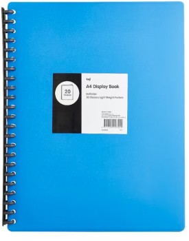 Keji-A4-20-Pocket-Display-Book-Blue on sale