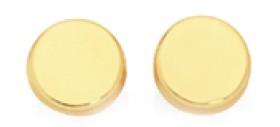 9ct-Gold-45mm-Mini-Disc-Stud-Earrings on sale