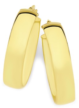 9ct-Gold-6x20mm-Hoop-Earrings on sale