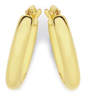 9ct-Gold-10mm-Hoop-Earrings on sale