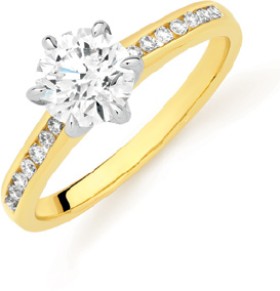 Alora-14ct-Gold-115-Carats-TW-Lab-Grown-Diamond-Shoulder-Solitaire-Ring on sale