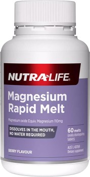 Nutra-Life-Magnesium-Rapid-Melt-Berry-60-Tablets on sale