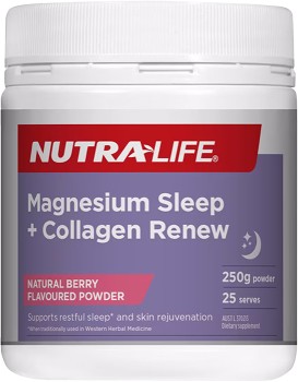 Nutra-Life-Magnesium-Sleep-Collagen-Renew-Powder-250g on sale