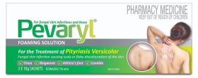 Pevaryl-Foaming-Solution-3-x-10g-Sachets on sale