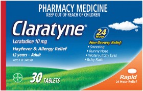 Claratyne-Hayfever-Allergy-Relief-30-Tablets on sale
