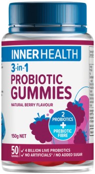 Inner-Health-3-in-1-Probiotic-Gummies-50-Gummies on sale