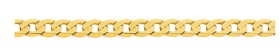 9ct-Gold-50cm-Solid-Bevelled-Close-Curb-Chain on sale
