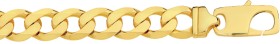 9ct-Gold-23cm-Solid-Curb-Gents-Bracelet on sale