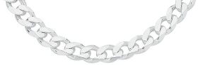 Sterling-Silver-55cm-Solid-Bevelled-Curb-Gents-Chain on sale