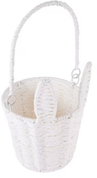 Easter-Bunny-White-Wicker-Basket on sale