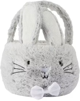 Plush-Grey-Bunny-Basket on sale