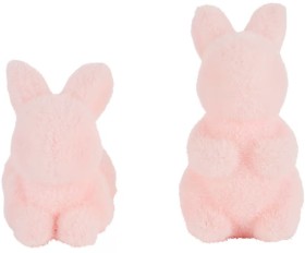 2-Pack-Easter-Pink-Mini-Flocked-Bunnies on sale