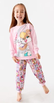 Girls-Bugs-Bunny-License-Pyjama-Set on sale