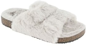 Furry-Footbed-Slippers on sale