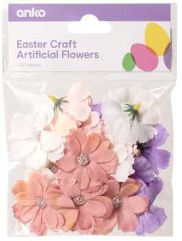 20-Piece-Easter-Craft-Artificial-Flowers on sale