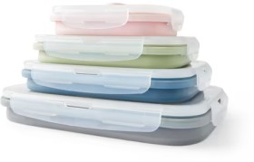 4-Piece-Silicone-Collapsible-Container on sale