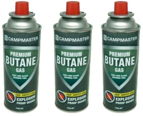Campmaster-3-Pack-Premium-Butane-Gas-Canisters on sale