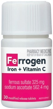 Ferrogen-Iron-Vitamin-C-30-Tablets on sale