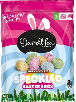 Darrell-Lea-Milk-Chocolate-Speckled-Easter-Eggs-120g on sale