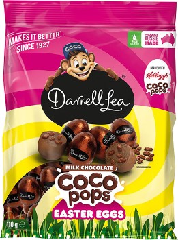 Darrell-Lea-Milk-Chocolate-Cocoa-Pops-Easter-Eggs-110g on sale