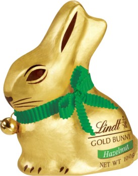 Lindt-Hazelnut-Chocolate-Easter-Bunnies-100g on sale