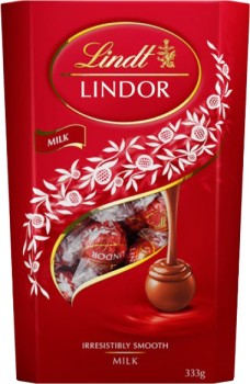 Lindt-Lindor-Milk-Cornet-333g on sale
